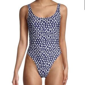 Zadig & Voltaire Maillot Star One Piece Swimsuit Blue size 6